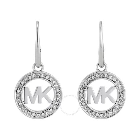 michael kors ohrringe silber|silver Michael Kors earrings.